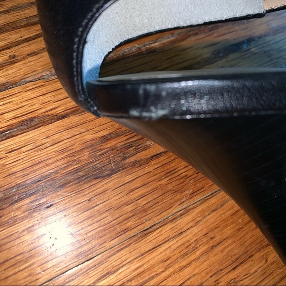 Cole Haan Black Leather Strappy Sandal Heels - Picture 9 of 9